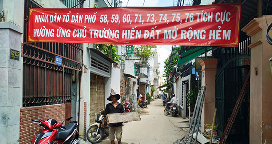 Người dân quận 3 Thành phố Hồ Chí Minh hiến hơn 9 nghìn m2 đất với tổng trị giá hàng trăm tỷ đồng để mở hẻm, mở đường vì lợi ích chung (17/9/2019)